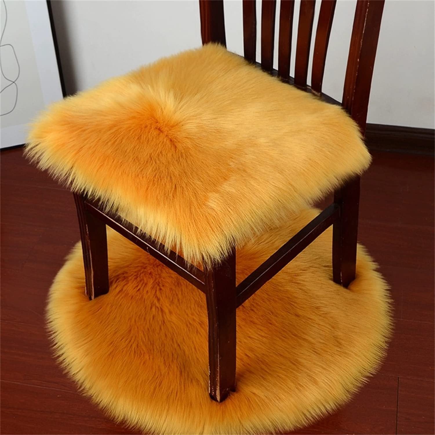 ファー ミニラグ チェアパッド4枚セット グレー ベージュ 椅子カバー リメイク ファー ミニラグ チェアパッド4枚セット グレー ベージュ 椅子カバー