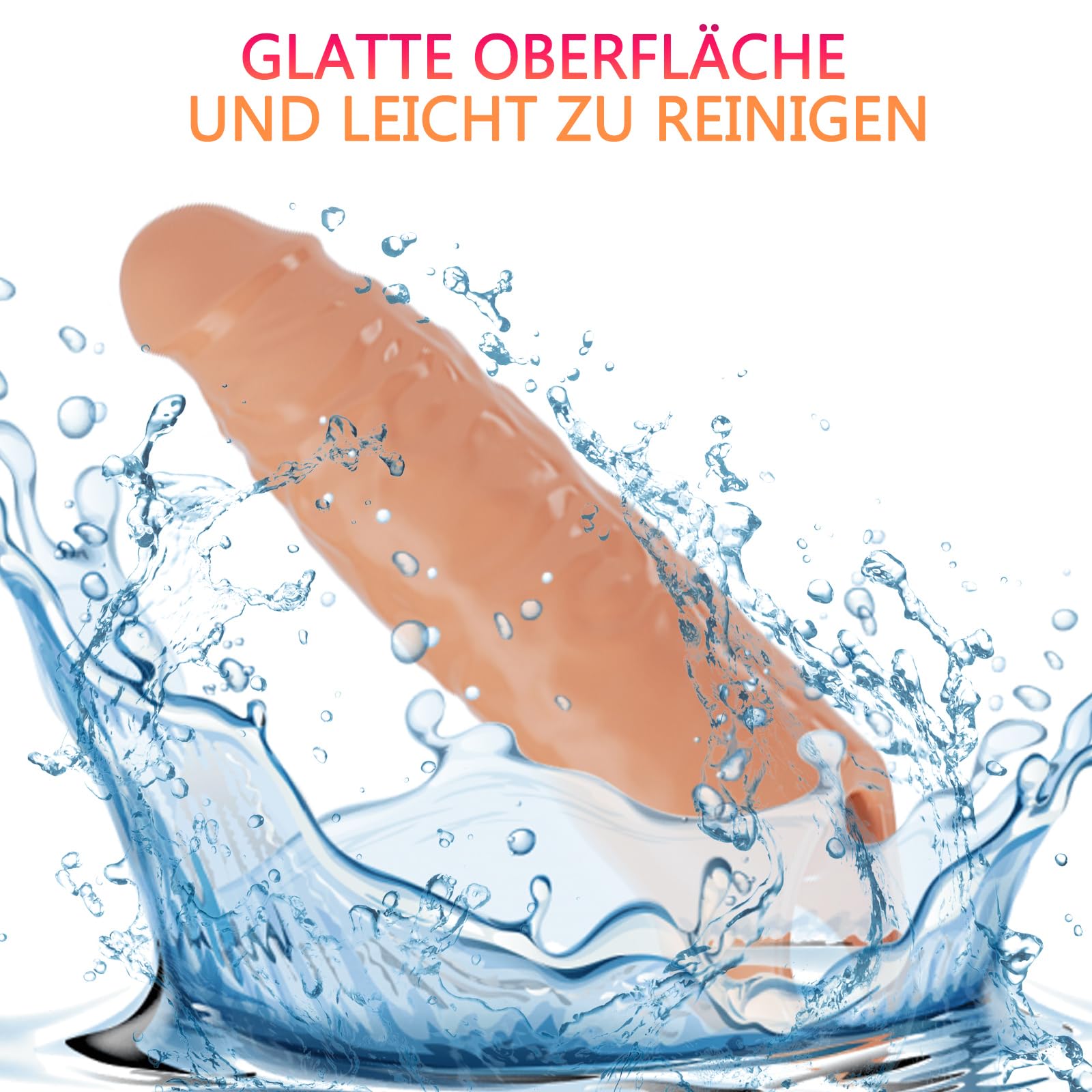 Manicotto per pene XXL 28 cm 5 cm Giocattoli sessuali per coppie Color carne