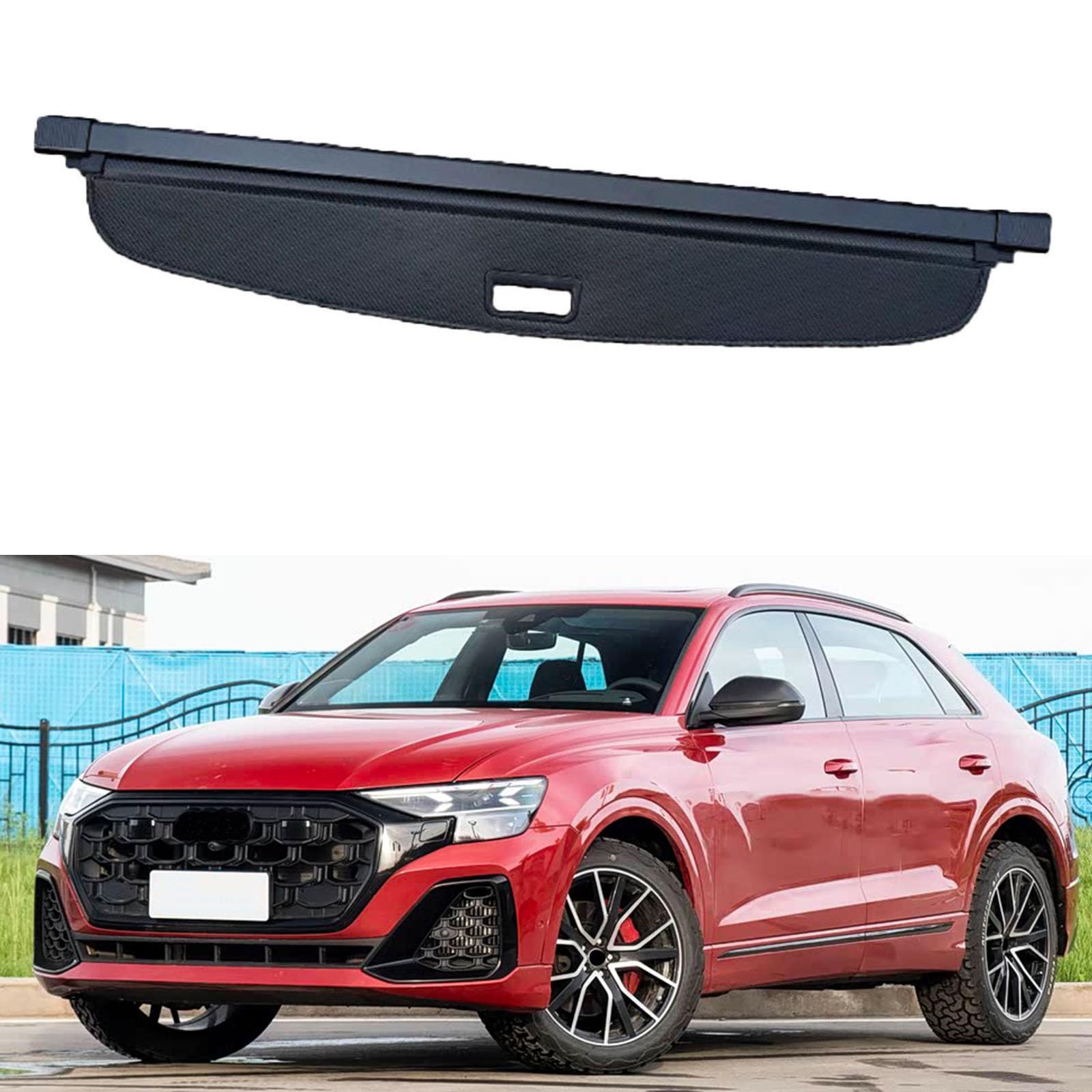 SXLGDW Car Retractable Rear Trunk Parcel Shelf,Compatible with Audi Q8 2019-2026,Car parts
