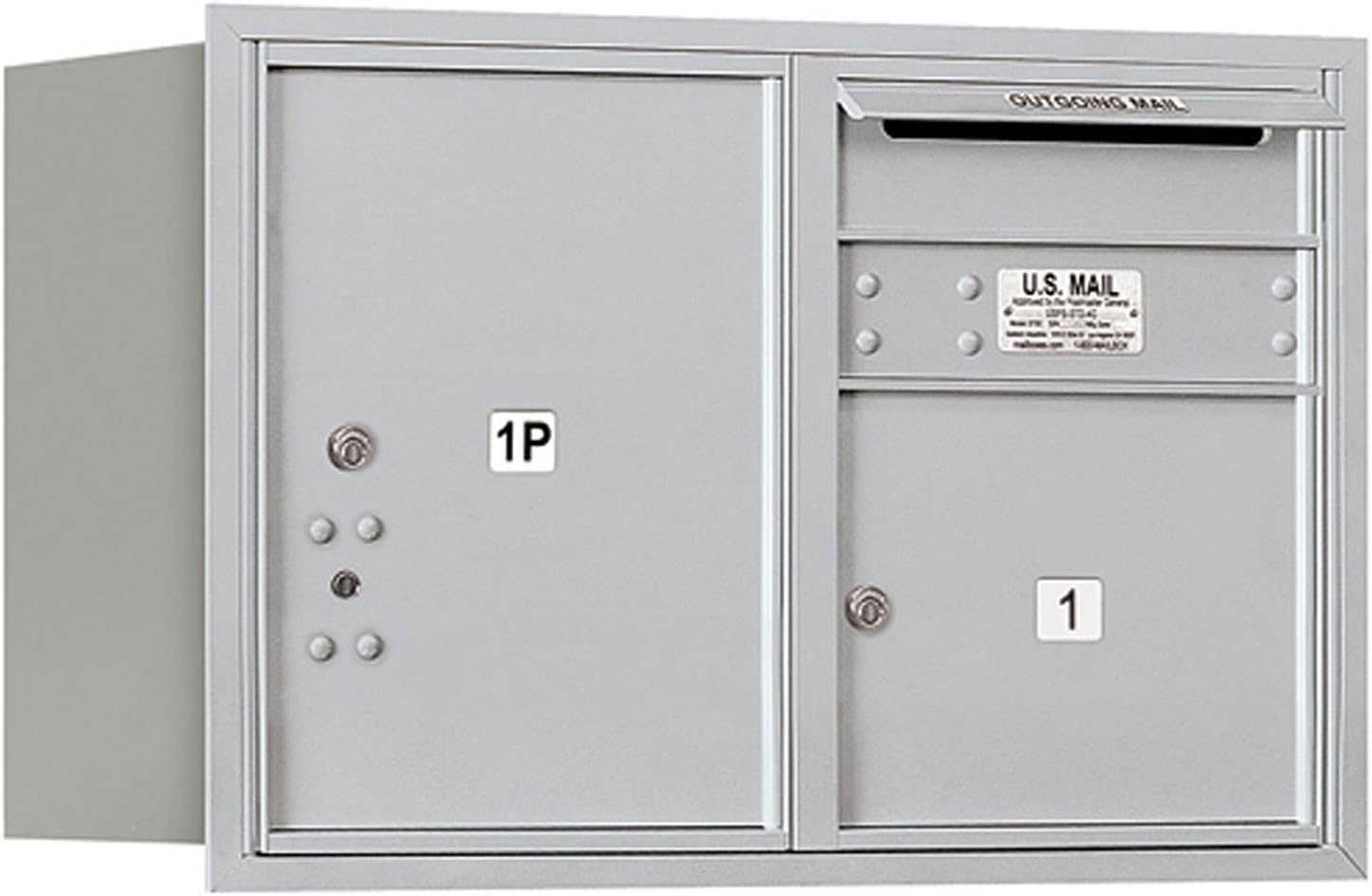 Salsbury Industries 3705D-01ARP 4C Horizontal Mailbox, Aluminum