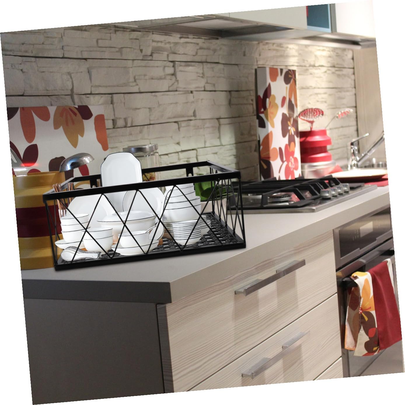 1pc Hanging Flower Pot Stand Rack Wall-Mounted Household Shelf for Balcony Kitchen Living Room Simple Design for Easy Plant Display Black
