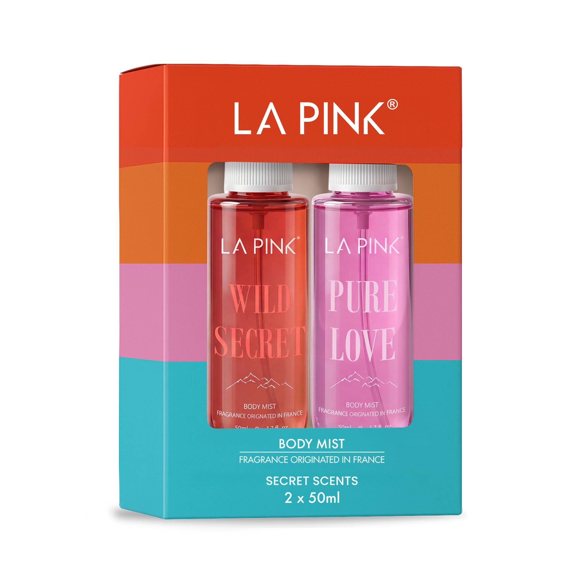 La Pink Wild Secret & Pure Love Body Mist Combo Pack | Long Lasting Bold & Sweet Fragrance | Body Spray for Everyday Use & Gifting | 50ml each-image-17