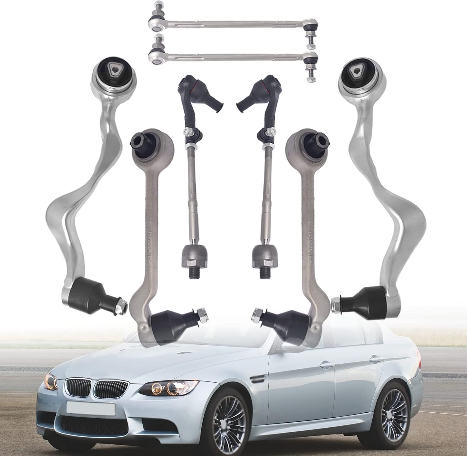 ANTUKO Front Control Arm Ball Joint Sway Bar Link Tie Rods