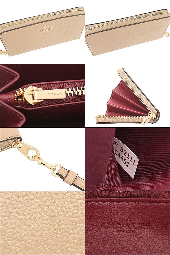 COACH ブラウンレザー長財布 COACH コーチ 財布 レディース 長財布 アウトレット ブラウン