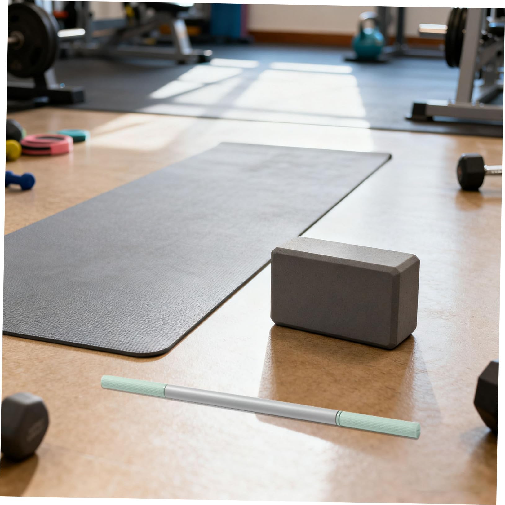 Rodillo de Masaje Muscular Portátil Diseño Ergonómico de Acero y Silicona para Relajación Profunda y Recuperación Postentrenamiento en Oficina