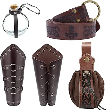 Middeleeuws Kostuum, Accessoires, Middeleeuws Vikingkostuum Viking Outfit Renaissance Kostuum Polsbescherming