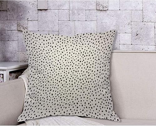 Miniatura 4 de AOYEGO Funda de almohada de lunares con puntos irregulares, dispersión aleatoria, estructura simple, garabatos, arte caótico, funda de almohada