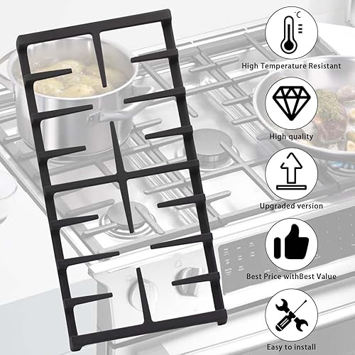 Miniatura 7 de WB31X27150 Piezas de repuesto de rejilla central Gratefor GE Gas Stove Reemplazar WB31X24737 AP5985159 Gas Range Quemador Rejilla