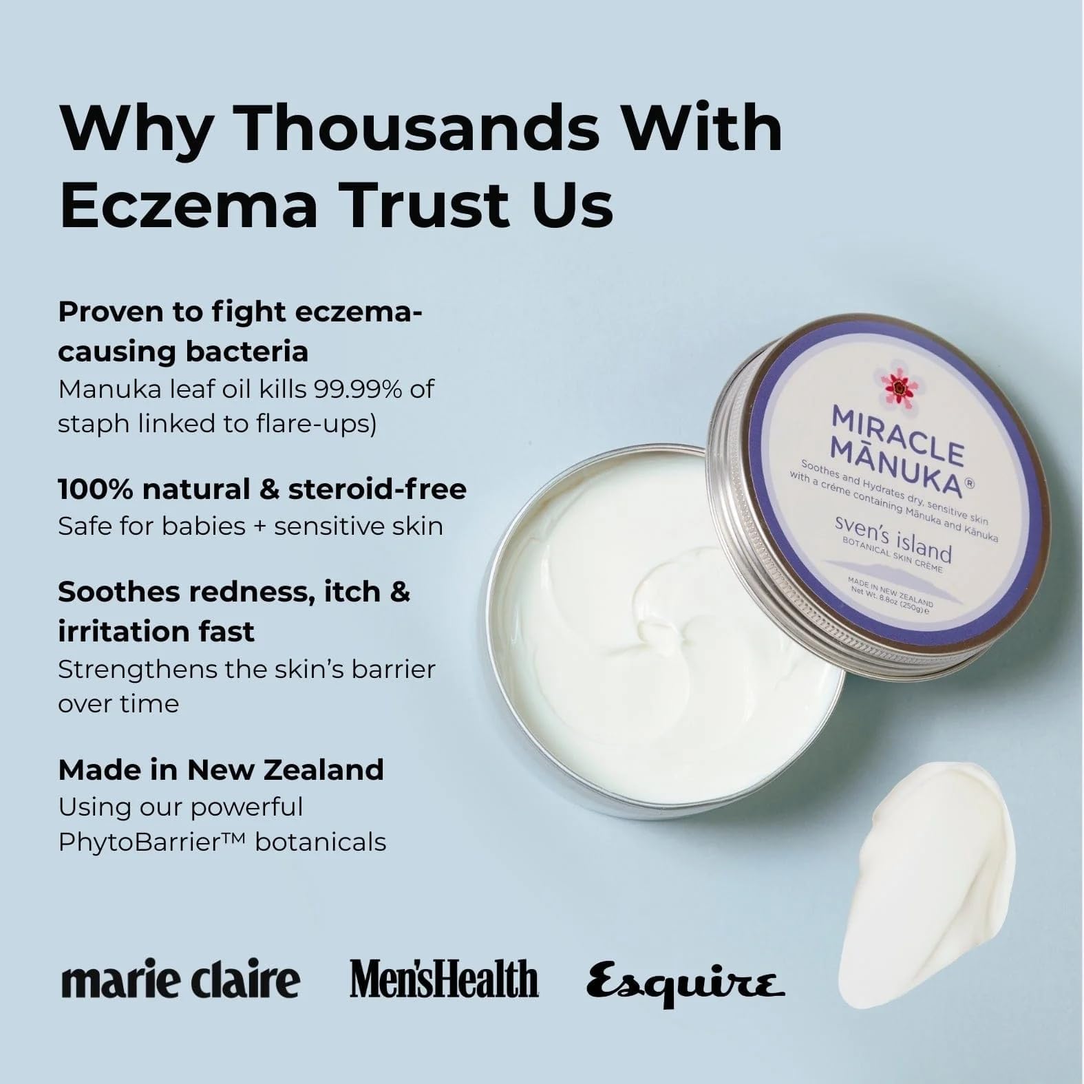 Amazon.com : Sven's Island Miracle Manuka Cream (8.8oz) | Natural