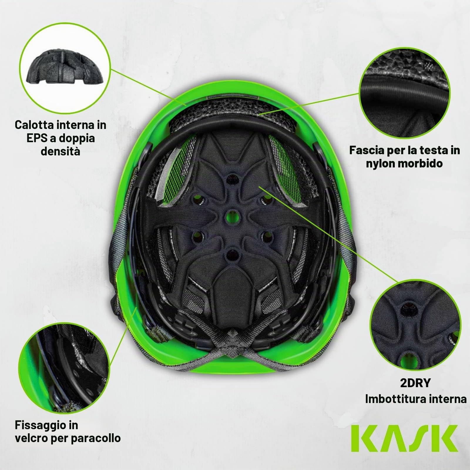 KASK SUPERPLSAMA PL HI VIZ WHE00109 EN 12492 NEW 2023