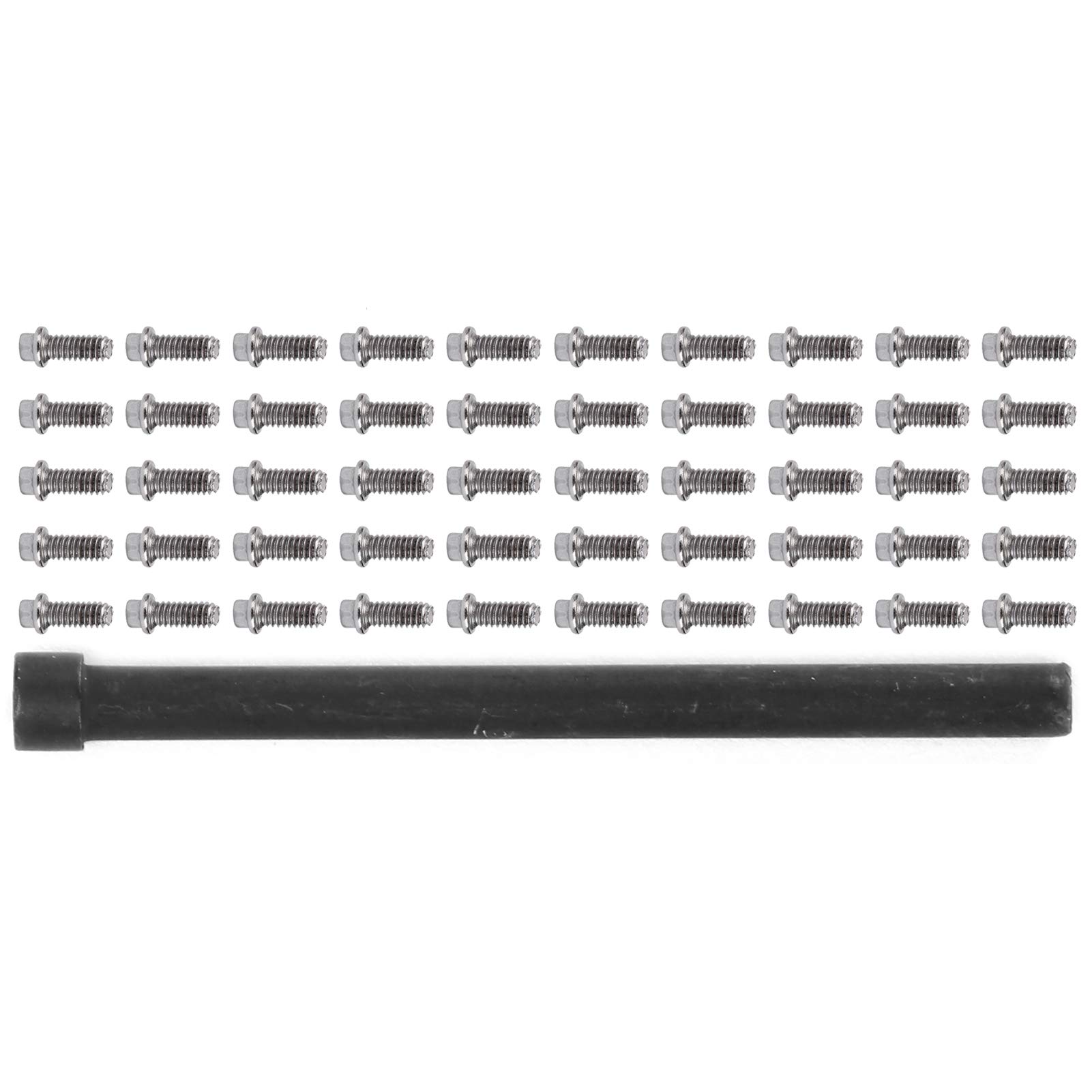 50Pcs RC Car Wheel Rims Hub Screws Kit, Stainless Steel M2 Screws for 1/10 RC Crawler Car 1.9 Beadlock Rings