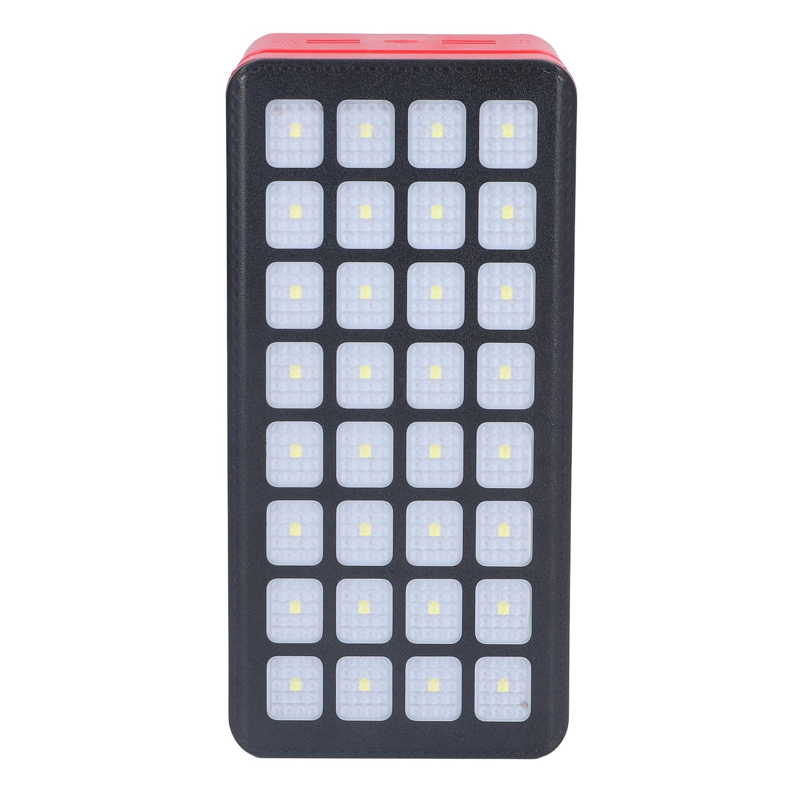 Cargador Tipo Batería Externa de Energía Solar de 100000mAh con 32 Luces LED para Acampar, Pescar, Actividades Al Aire Libre, Batería Portátil de Plástico