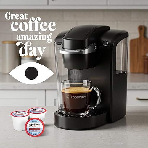 Miniatura 5 de Shroomzup Mushroom Coffee K Cups 24 cápsulas  10 café de hongos con Ashwagandha y Shilajit  Cápsulas K-Cup individuales de tostado oscuro