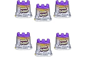 Amazing Six-Pack of White Joyful Kinetic Sand