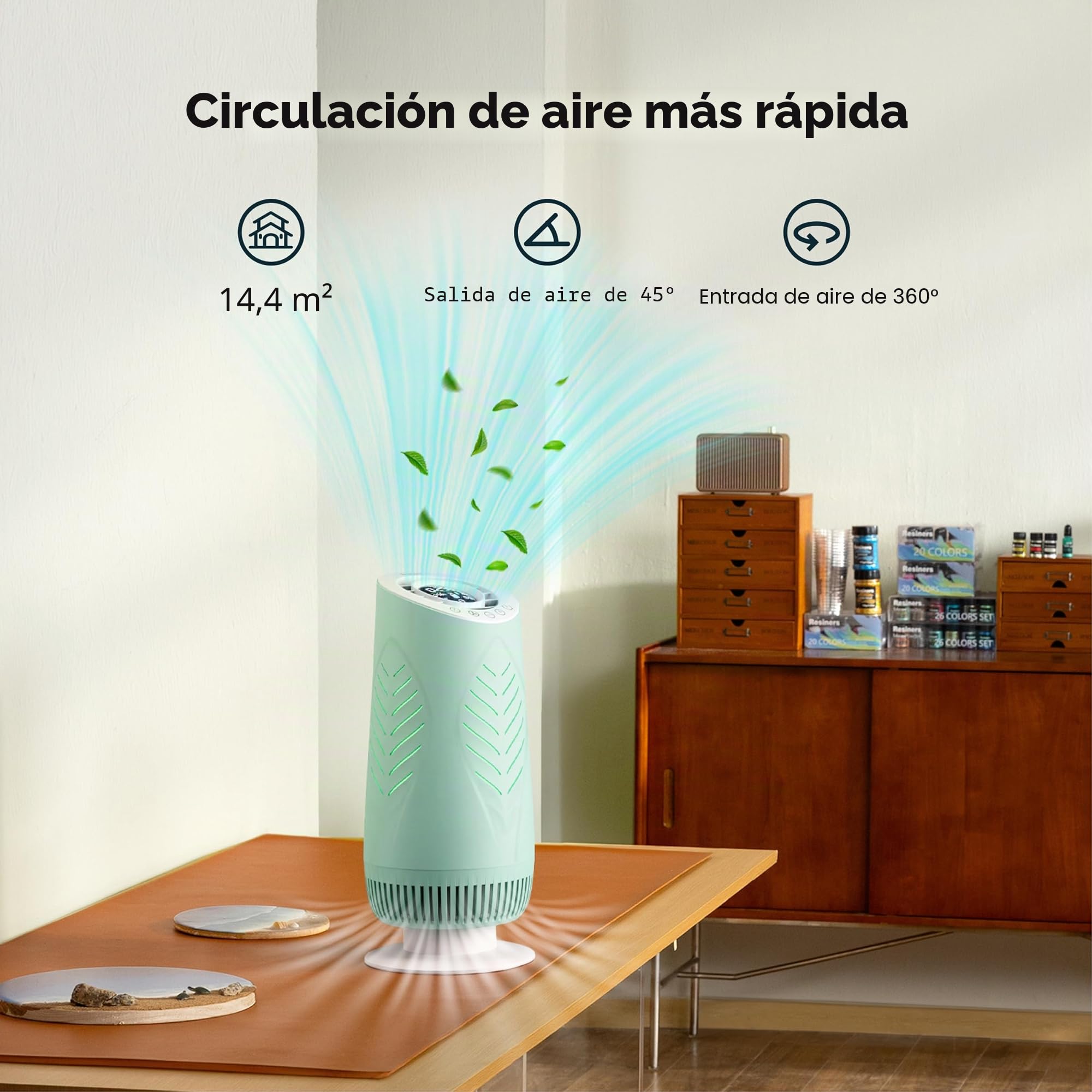 Resiners Purificador de aire puro personalizado para los amantes de la resina