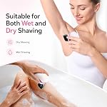 Razors électriques pour femmes, 7D Shaver électrique pour les femmes, 5-IN-1 Lady Shaver, Bikini Trimmer humide/séché pour les femmes, Enlèvement des cheveux faciaux rechargeables, Rasoirs électriques sans douleur pour femmes pour les jambes Armpit Pubic Area