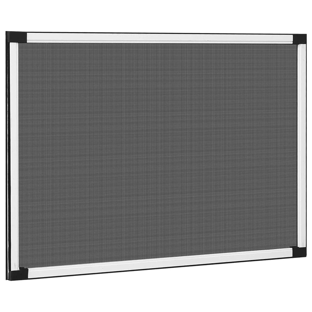 Teleskop-Fliegengitter für Fenster Weiß (100-193) x75 cm, Insektenschutz mit Aluminiumrahmen und Fiberglasnetz, verstellbares Fliegengitter-Fenster für Rollladen