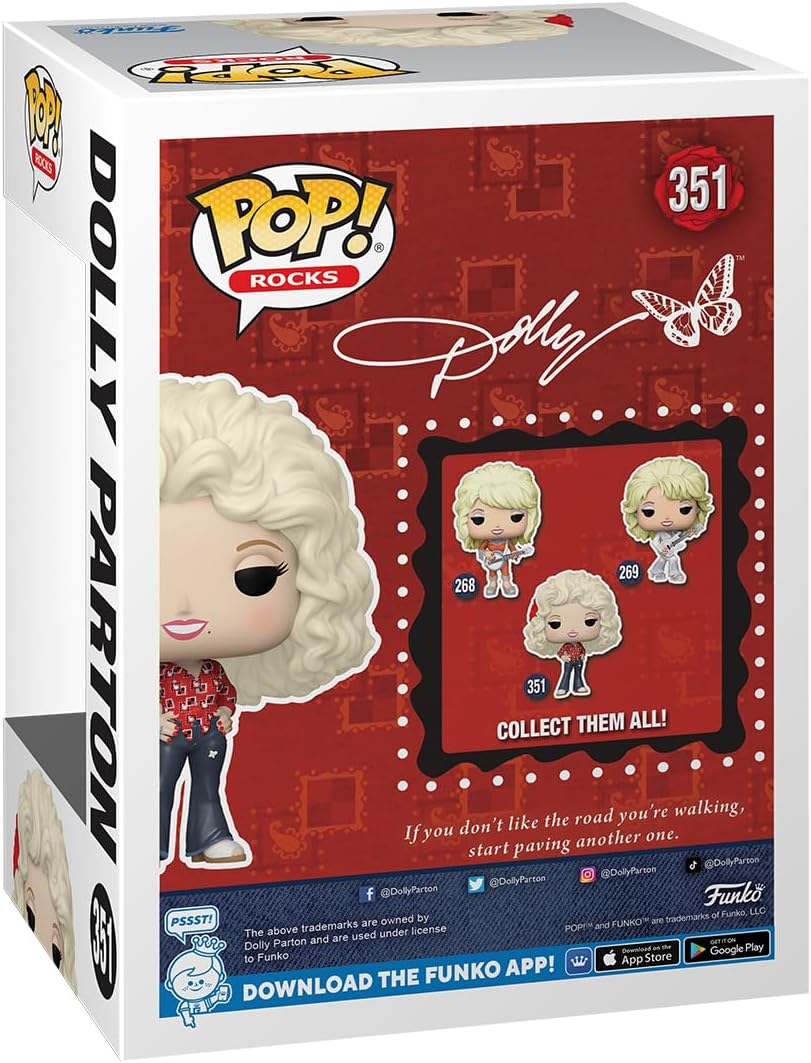 Funko POP! Rocks: Dolly Parton - ('77 Tour) - Collectable Vinyl Figure - Gift Idea - Official Merchandise - for Kids & Adults - Music Fans - Model Figure for Collectors and Display