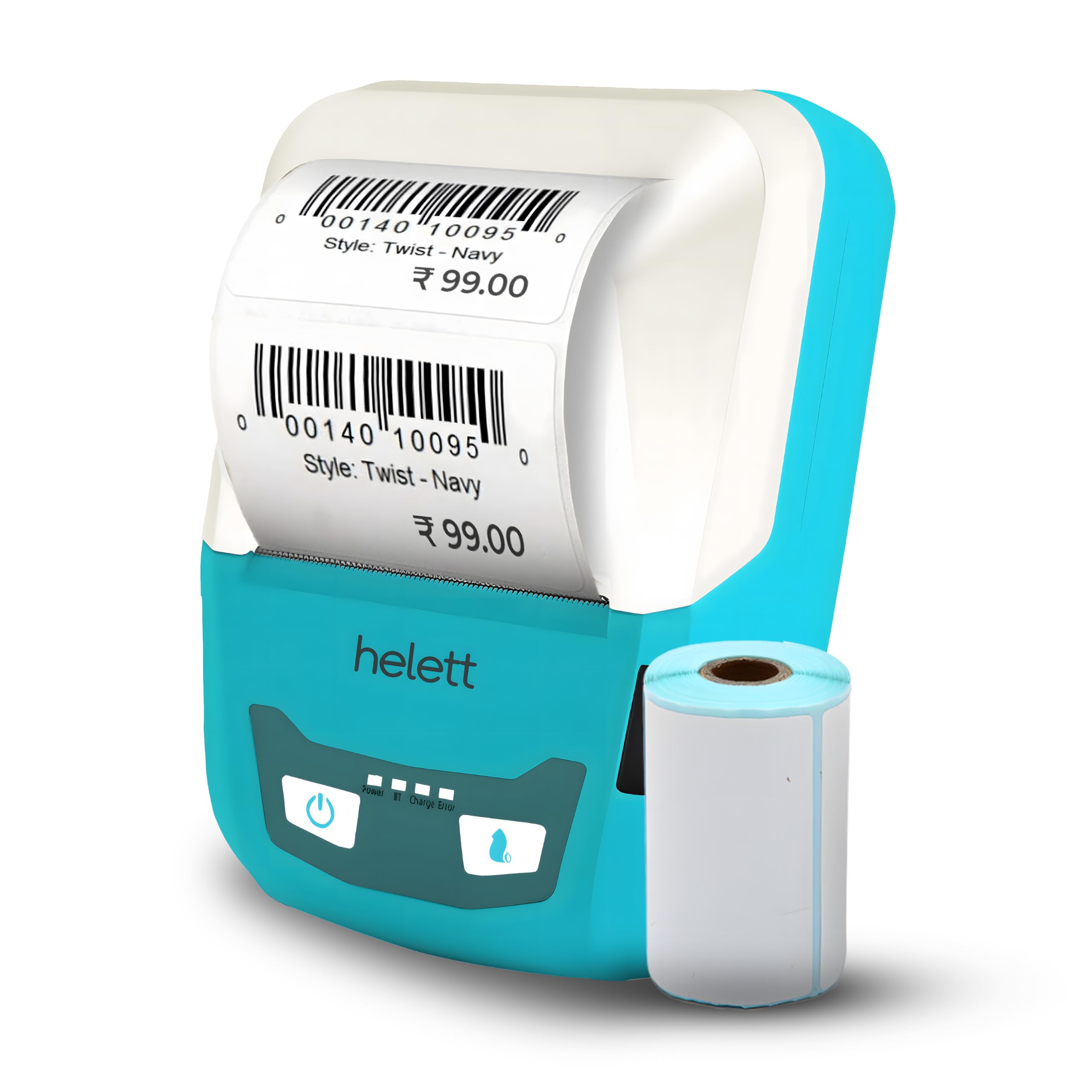 helett® H65C Portable Bluetooth Thermal Label Printer 58mm(2-Inch Max Width) | Connect Android iOS & Laptop via USB | 203DPI High-Resolution Printing | 115 Labels Included | 1-Year Warranty-image-12