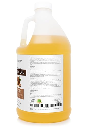 Miniatura 3 de velona Aceite de argán - 64 onzas líquidas | 100% puro y natural | Aceite de Marruecos | Cuidado de la piel, cuerpo y cara | Protector de uñas | Sin
