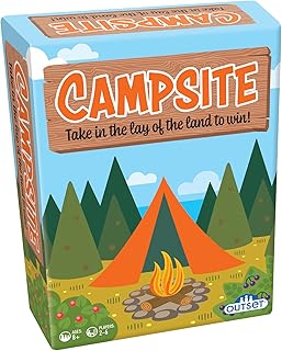 Campsite - Simple Strategy-Tile Laying-Board Game, Outset Media, Family & Kids, Compete to Find The Best Campsite, Family Game Night, for 2-6 Players, Ages 8+