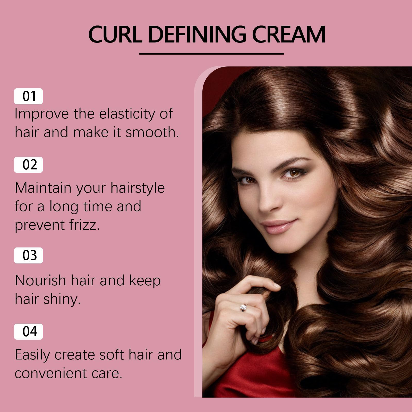 Hairhalo - Crema volumizzante per capelli, crema volumizzante per capelli, crema idratante per definire i ricci e ondulati, lisciante per capelli ricci e ondulati, idrata e mantiene i capelli in forma