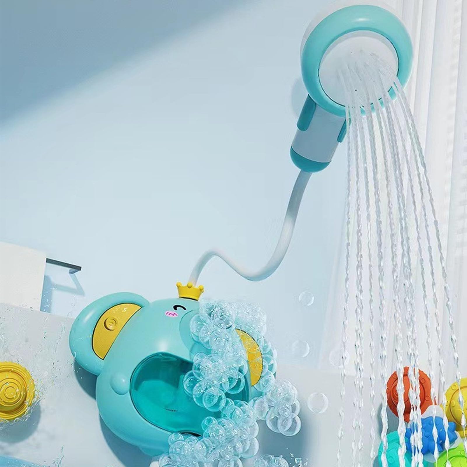 Jouet de bain moussant éléphant, fabricant de à bulles pour baignoire Pompe