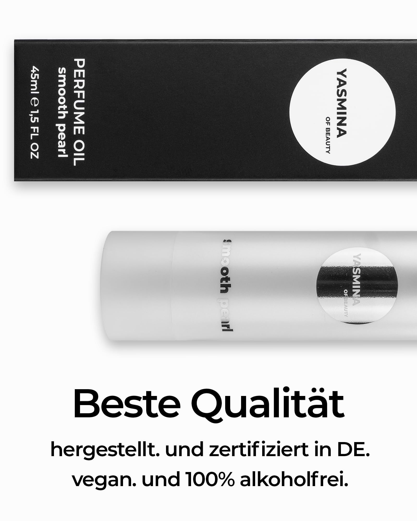Smooth Pearl Parfum Oil Frauen - Parfum Damen - Intensiver, Ausgewogener Blumiger Duft - 100% Alkoholfrei - Pflegende Ätherische Öle
