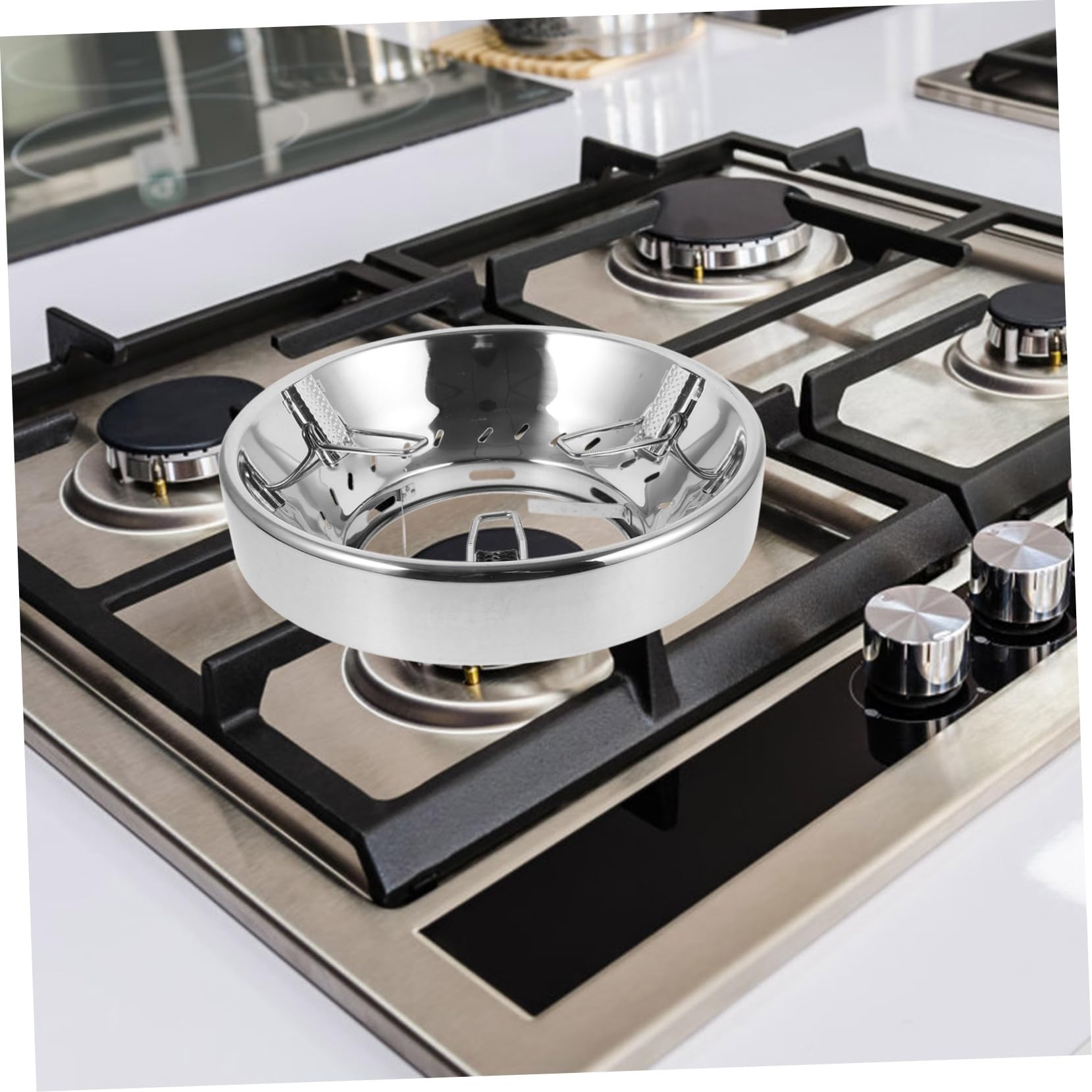 VILLCASE Supporto Per Pentole Antivento Per Gas Supporto Per Wok Sottopentola Per Piano Cottura Staffa Per Gas
