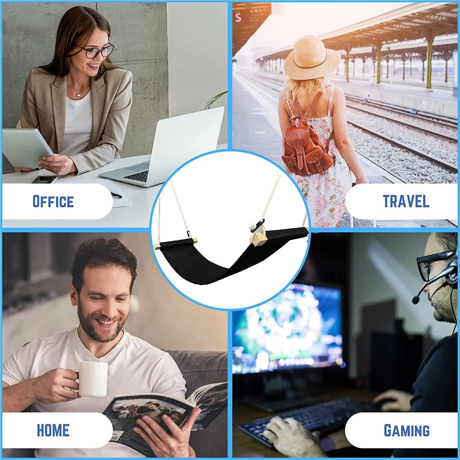 Fußstützen Für Flugzeuge Flugzeug-Fußstütze, Fußstütze, Schreibtisch-Hängematte, Mini-Büro unter dem Schreibtisch, Fußstütze, Ständer, Fuß-Hängematte, verstellbare Schreibtisch-Fuß-Hängematte Für Auto