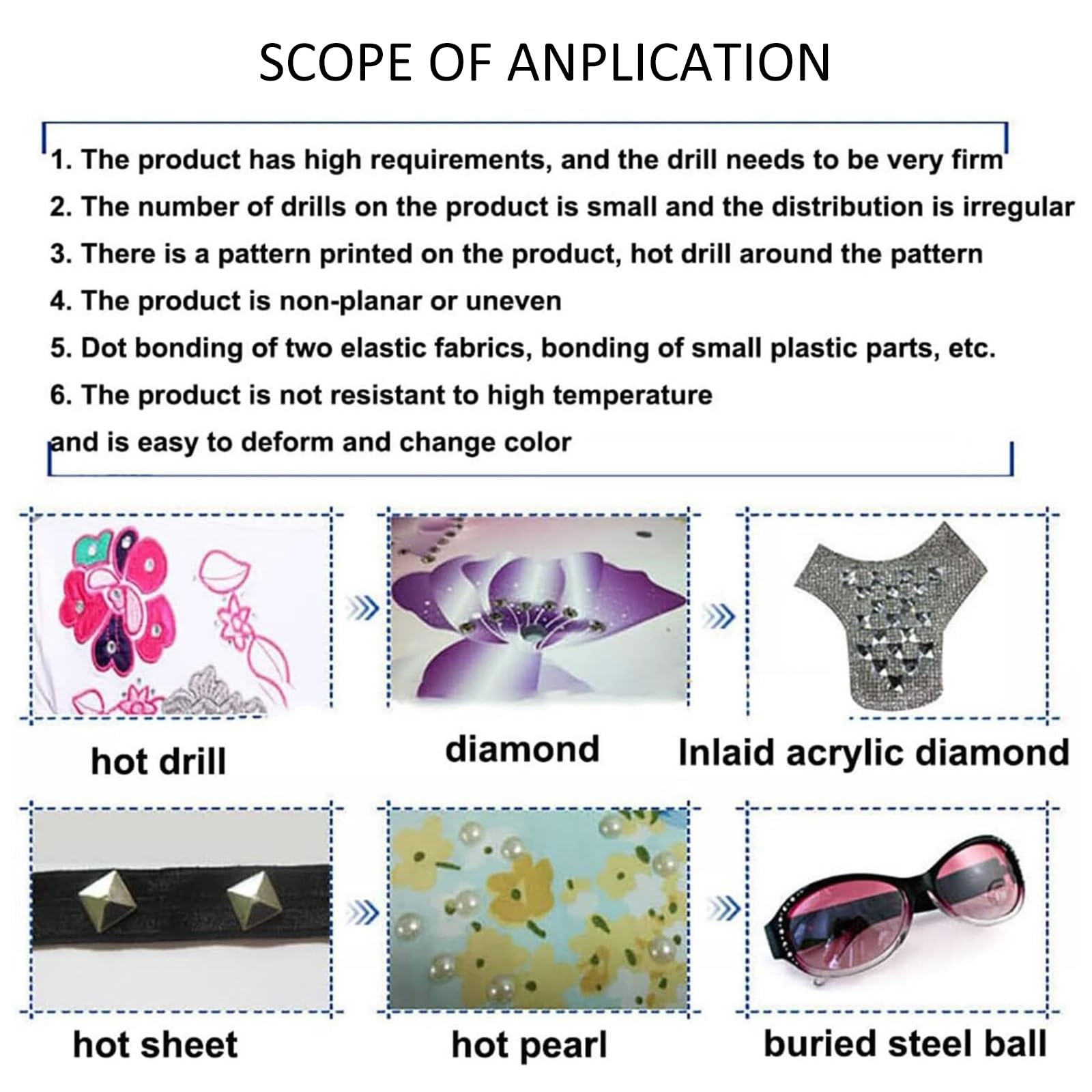 Macchina per la regolazione degli strass, applicatore ad ultrasuoni, tempo e potenza regolabili, pressa per perline di perle per abbigliamento, scarpe e decorazioni per la casa