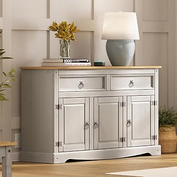 Solid Wood Buffets & Sideboards 51.9" W, 16.9" D, 31.7" H - Kitchen, Bar and Liquor Cabinet, Kitchen Island, Entertainment Center