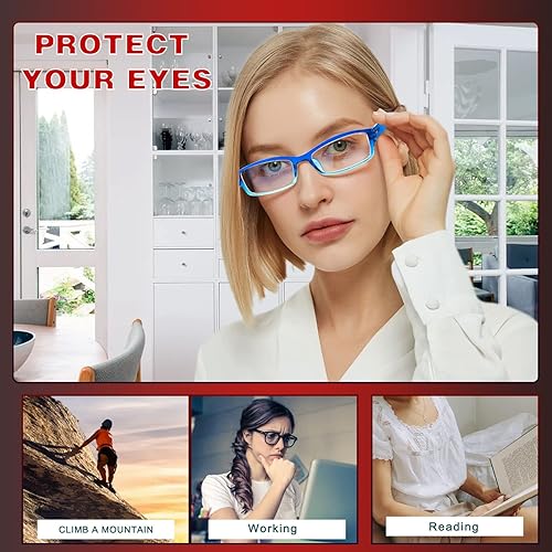 Miniatura 5 de JOSCHOO Paquete de 6 lentes de lectura para computadora para mujeres y hombres con cómodas bisagras de resorte para hombres y mujeres lectores