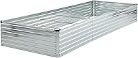 Vista 11 de 4x3x1 pies (Paquete de 2) Cama de Jardín Elevada Galvanizada, Juego de Caja de Maceta para Patio de Metal para Plantas, Cama de Siembra para Negro