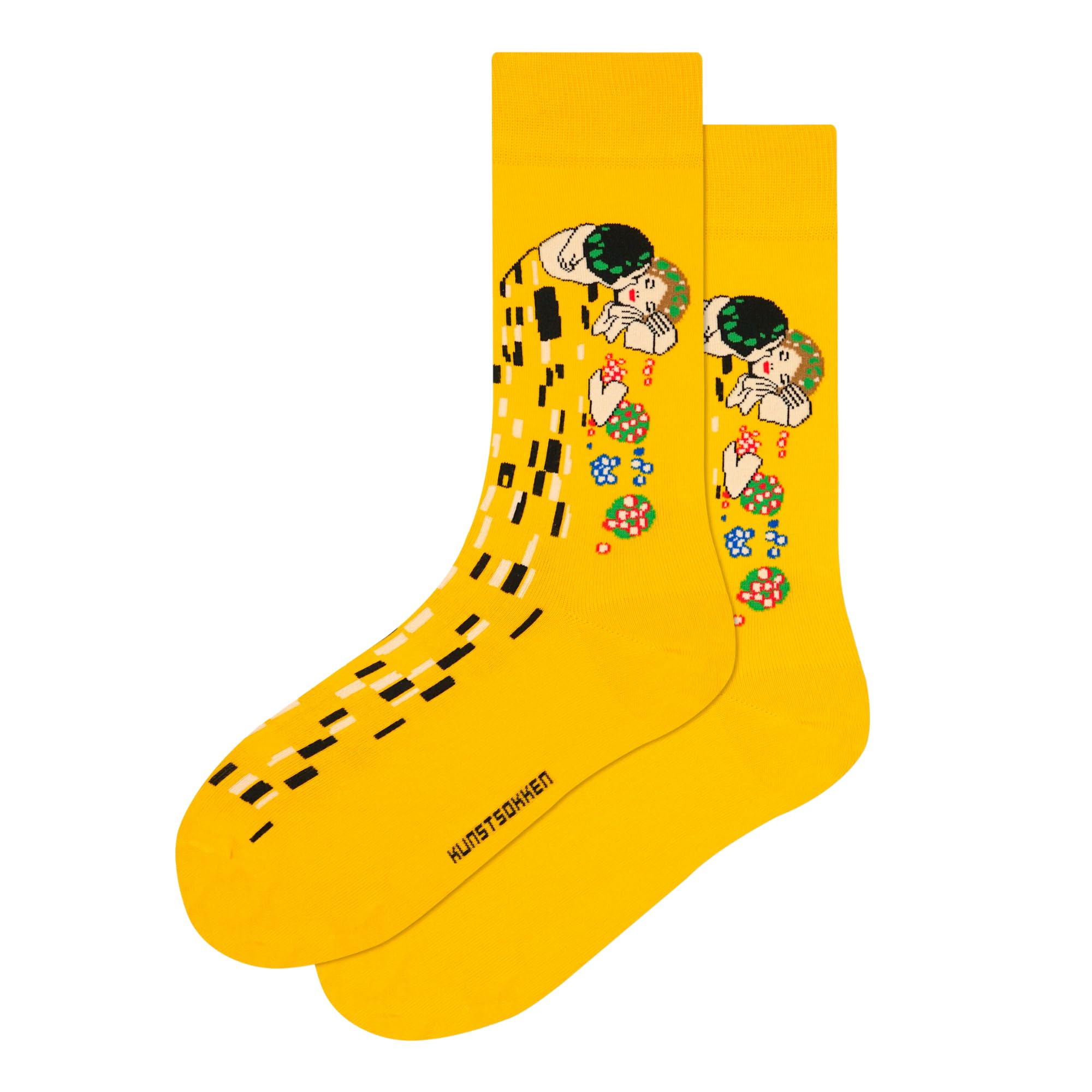 Kunstsokken Art Socks - The Kiss - Gustav Klimt - gifts for artists stocking presents novelty socks christmas stocking fillers women sock gift set