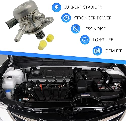 Miniatura 3 de Bomba de combustible de alta presión 35320-2G740 compatible con Hyundai Sonata Santa Fe Tucson 2011-2016 Kia Optima Sorento Sportage, 353202G720