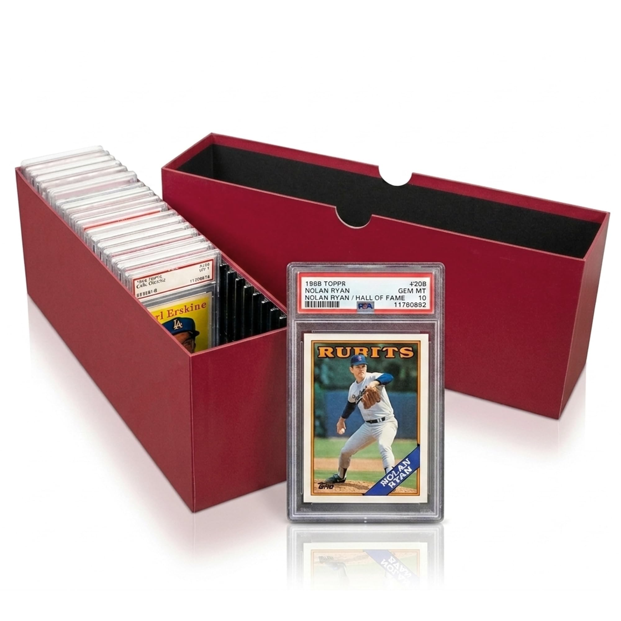 BCW Slotted Graded Card Storage Box | Holds 26 PSA, CSG, CGC & PCG Graded Slabs