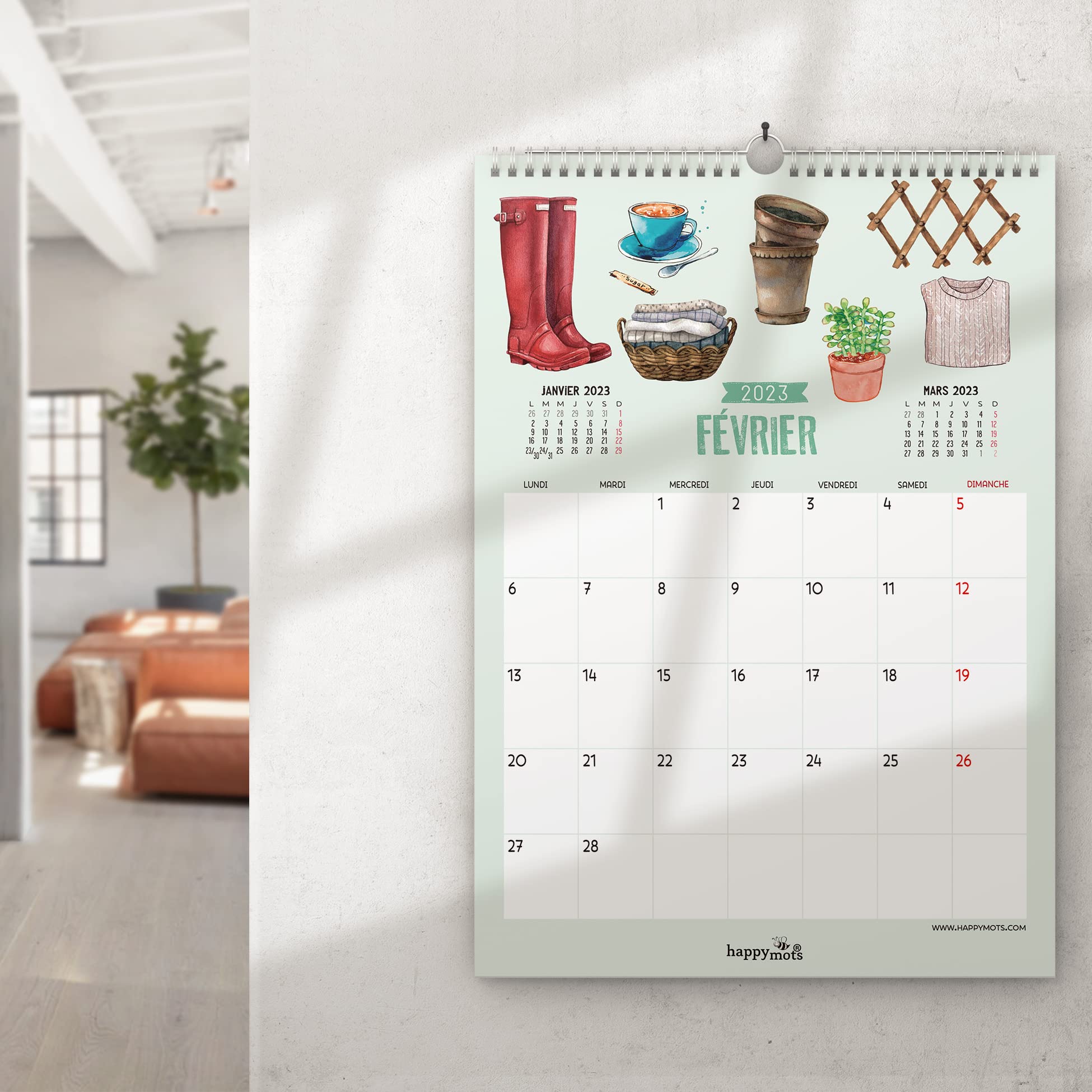 Wall Calendar 2023, white, 30 x 42 cm - Image 4
