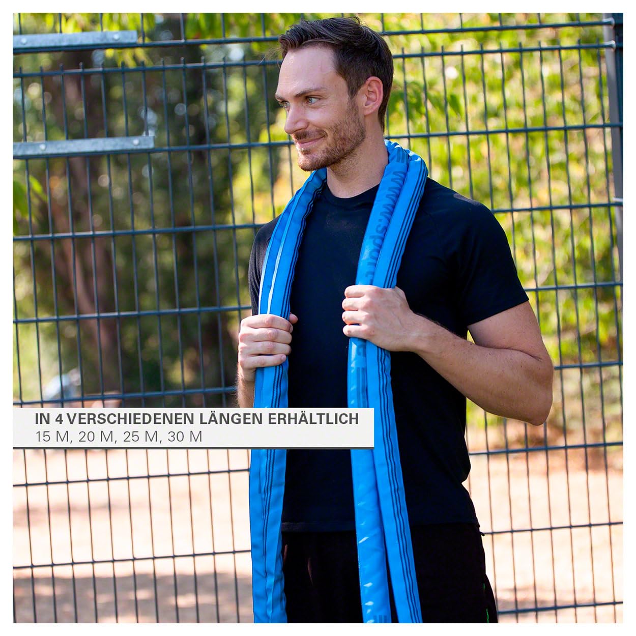 Sport-Tec Fitness Tau Trainingsseil Schlagseil Battle Rope Schlangenseil