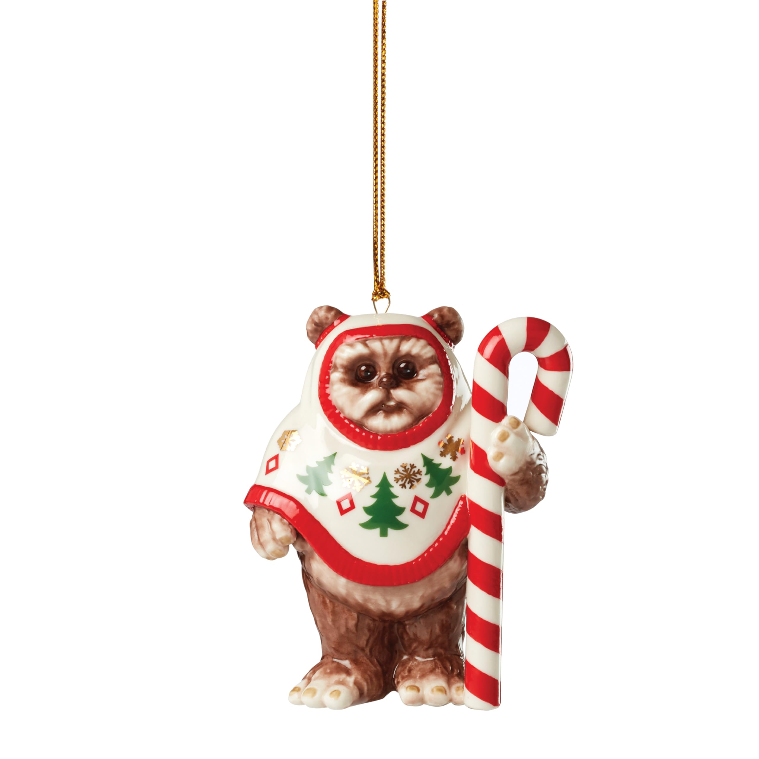 Ewok Ornament, Porcelain, Brown, 0.31