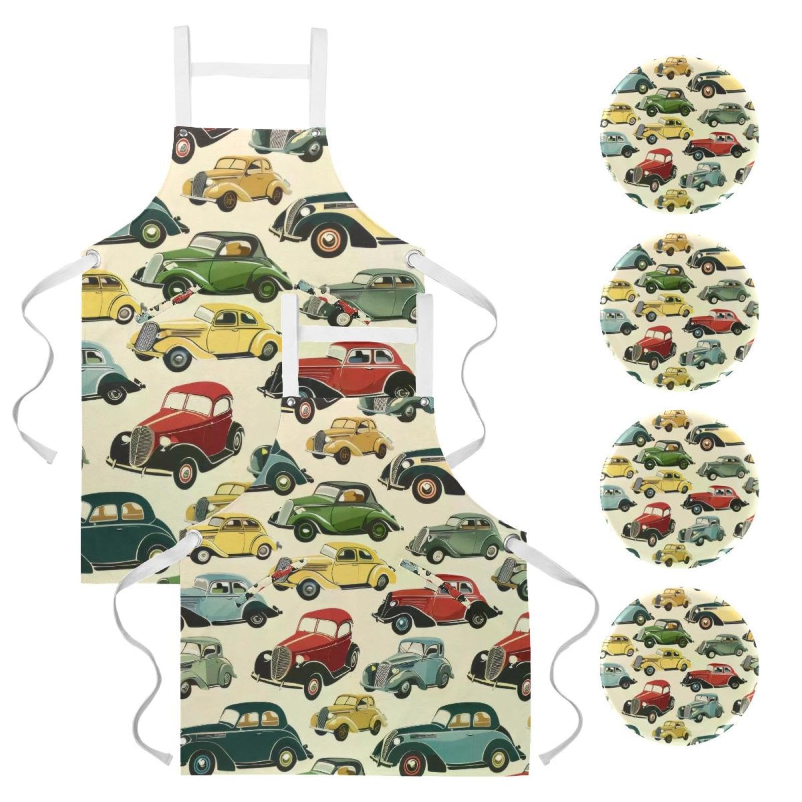 Tablier de serveuse pour restaurant et bistrot style rétro - 7