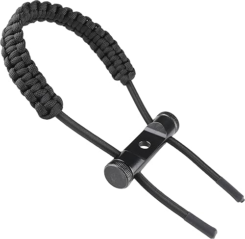 SUNYA Eslinga de muñeca con arco de tiro con arco, correa de cuerda de paracaídas 550, cómoda en la mano. Múltiples colores de camuflaje. Ajuste