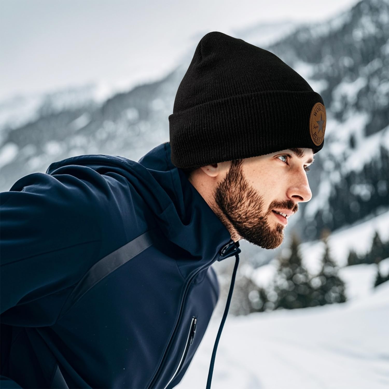 Best Dad Beanie, Christmas Birthday Gift Warm Funny Knit Hat - Image 4