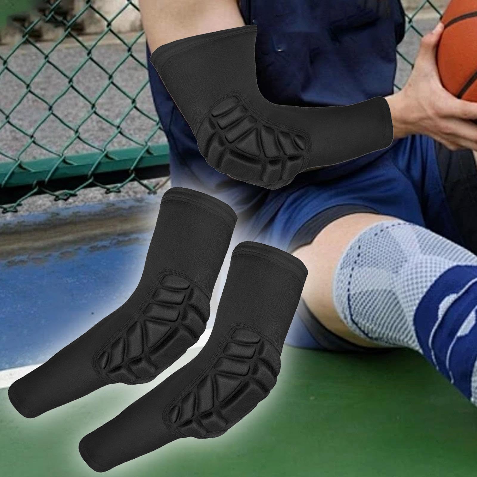 Gomitiere, Manicotto per Gomito, Protezione Antiurto, Cuscinetto di Supporto a Compressione, Manicotto Protettivo per Braccio, Attrezzatura per Rugby,