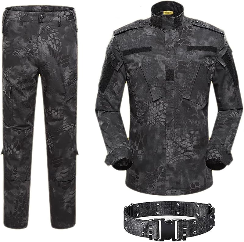 ATAIRSOFT Táctico Hombres BDU Combate Uniforme Chaqueta Camisa y pantalón Traje para el Juego de Guerra de Caza Militar Airsoft Paintball Militar
