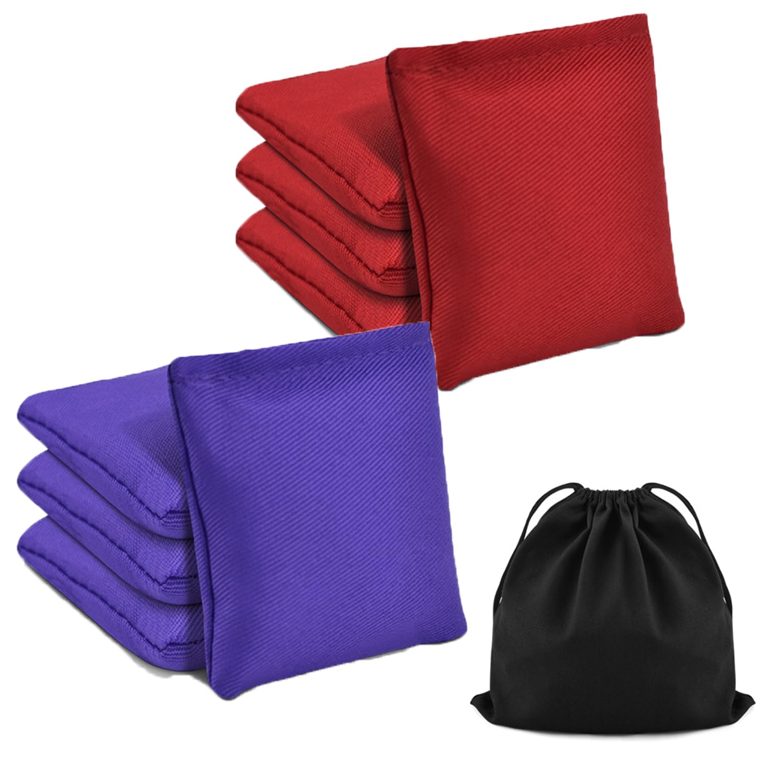 TINDTOP Bean Bags for Tossing(3.9 * 3.9inch, 100g/3.5oz), 8 Pack Cornhole Outdoor Toss Gaming Colorful Canvas Bean Bags Carnival Games Kids Beanbags