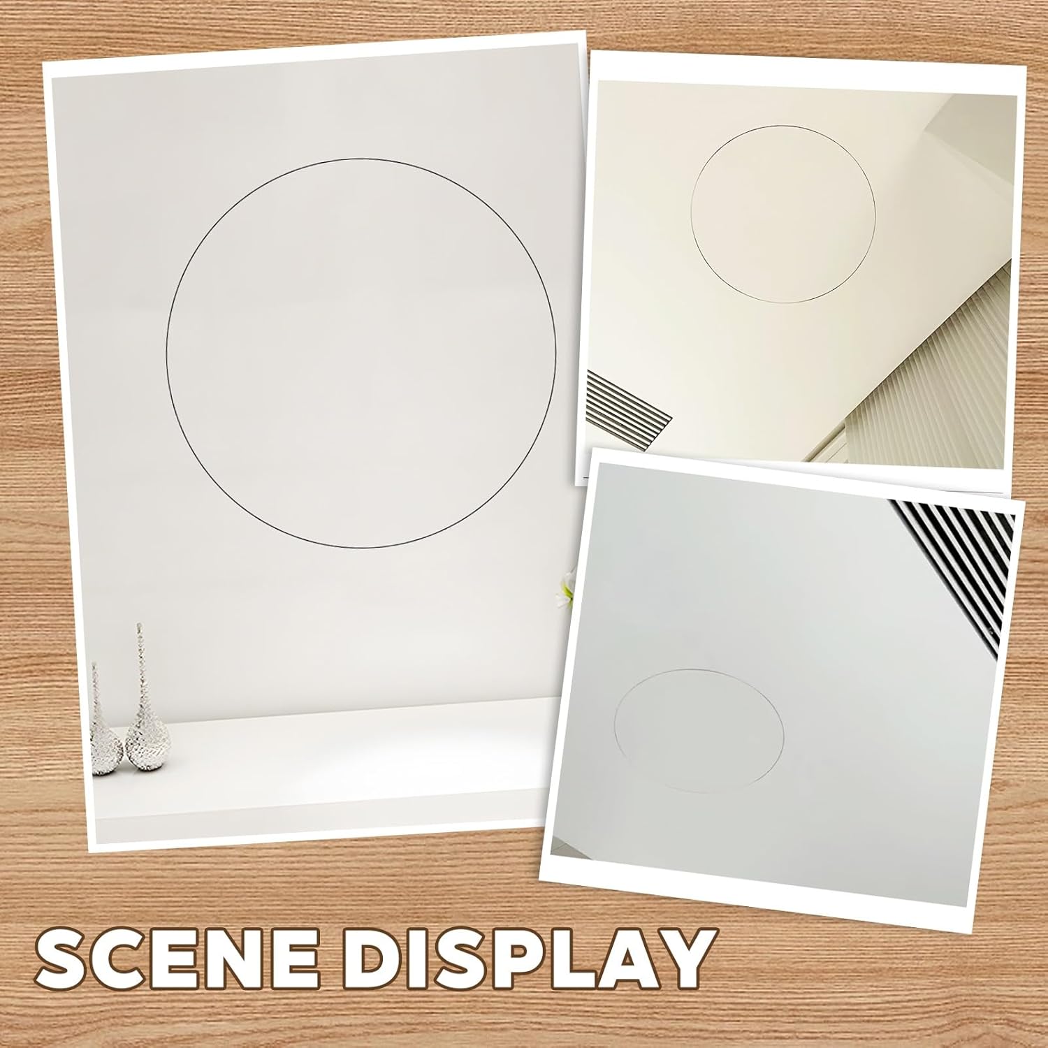 Round Access Panel for Ceiling and Wall,Concealed Access Door for Electrical Plumbing,Paintable Wall Inspection Hatch,Ceiling Hole Cover-for Plumbing,Cables,HVAC,Speaker