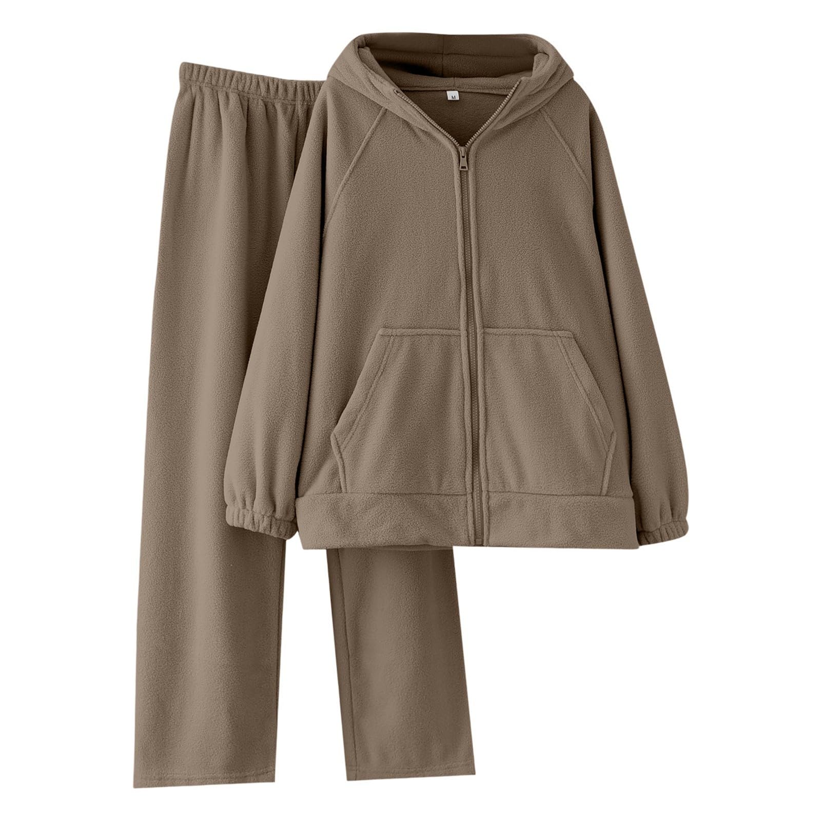 Conjunto de Pijama Térmico Invierno Dos Piezas Forro Polar Grueso Pantalón y Camiseta Cómodo