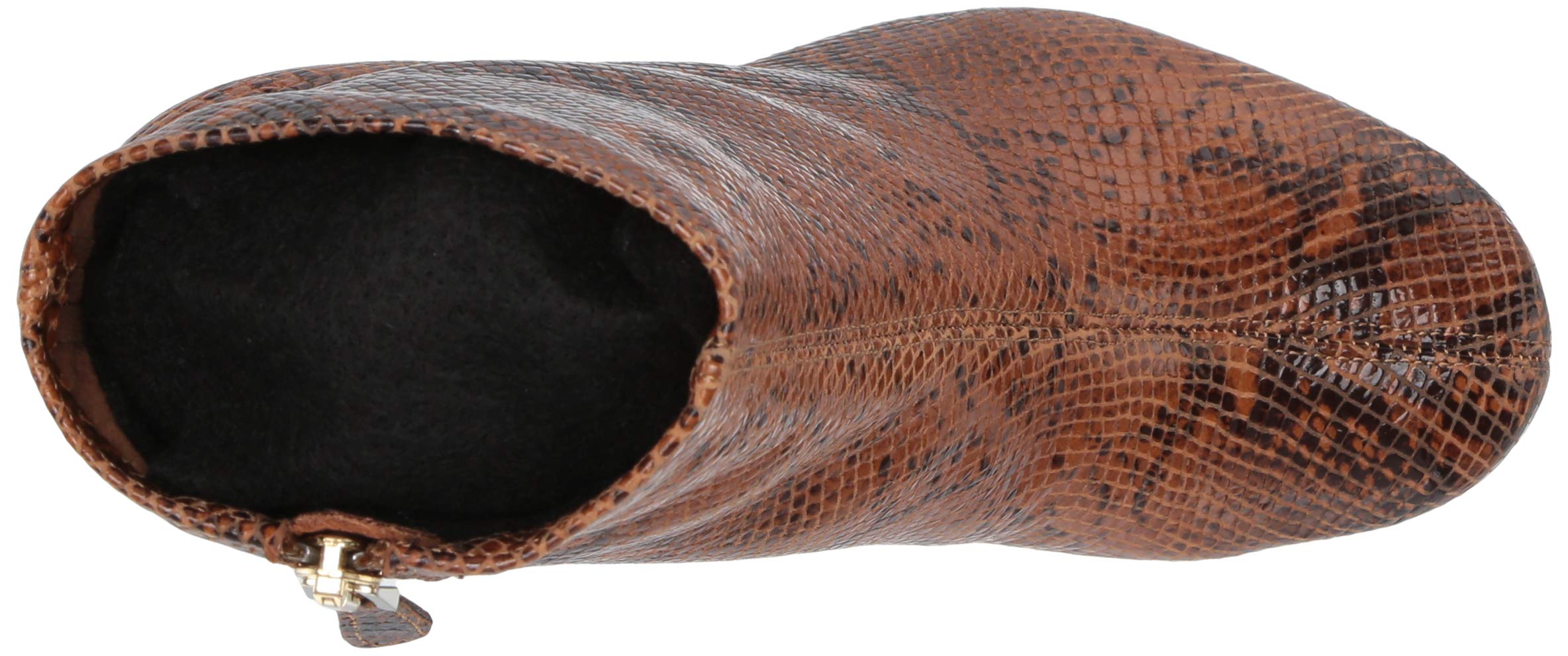 Emporio Armani Women's Snake Printed Ankle Boot, Brown, 39 Medium EU (9 US)