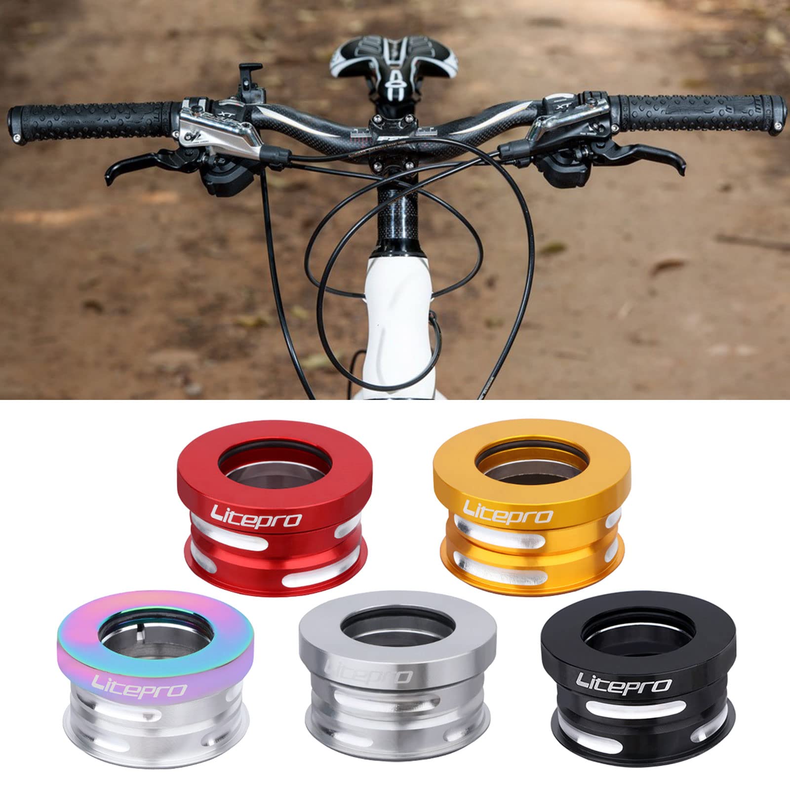 Amazon.co.jp: 自転車用ヘッドチューブヘッドセット アルミ合金 44mm